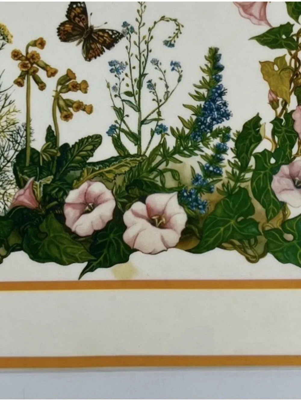 VTG Spring Floral Placemats Set of 6 Wild Flowers Butterfly Cottagecore 16x11.5”